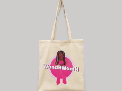 WondRWomN Natural Tote Bag