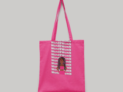WondRWomN Pink Tote Bag