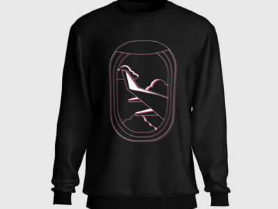 Window Seat Black Sweatshirt